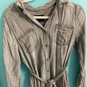 Long sleeve button up dress